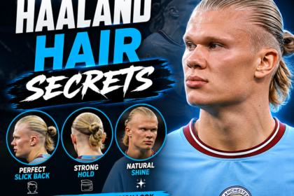 Erling Haaland Hair Secrets with his iconic long blonde hairstyle