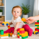 Colourful baby toys including blocks, balls and educational toys for babies