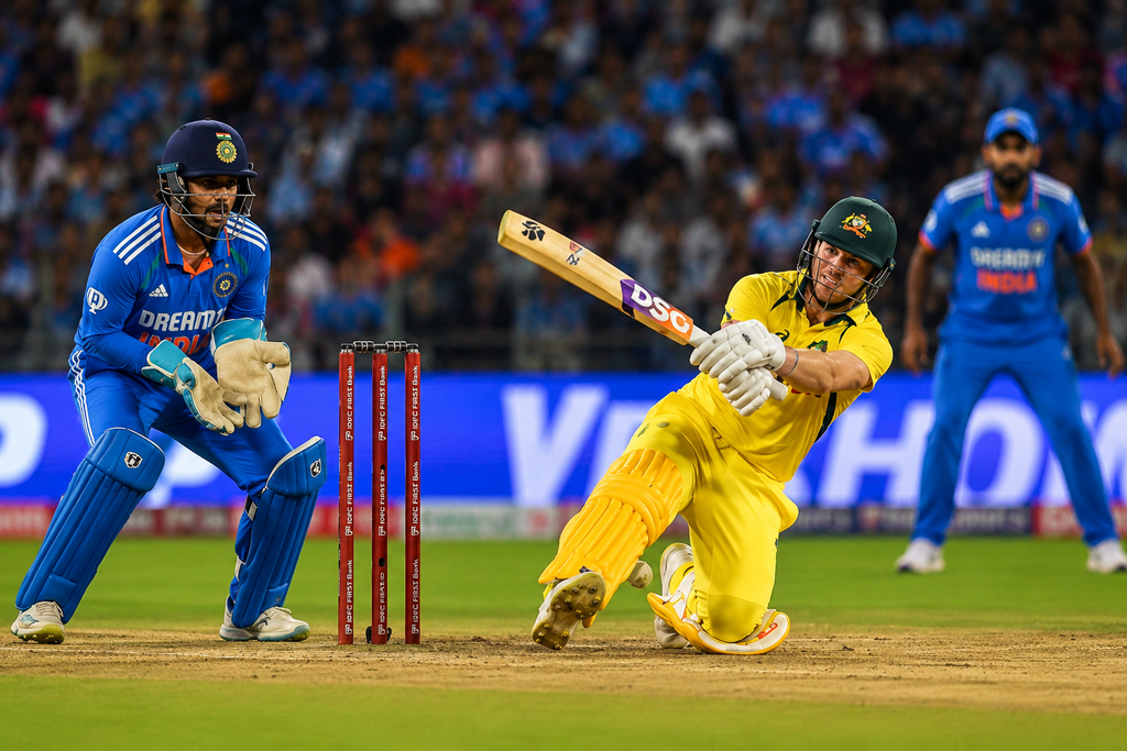 Australia vs India cricket bowling performance
