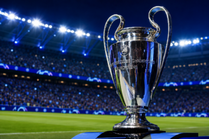 Champions League draw with football teams and tournament matchups
