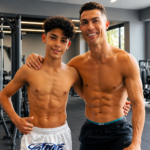 Cristiano Ronaldo Jr during his youth football journey