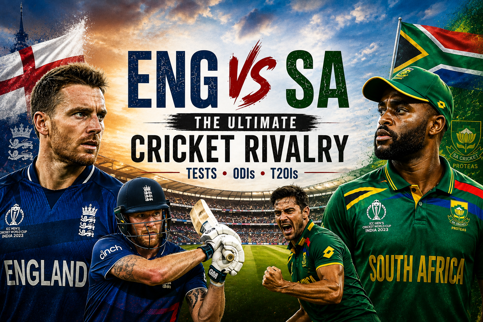 ENG vs SA cricket rivalry between England and South Africa