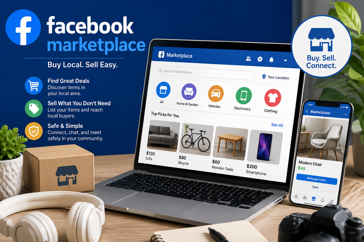 Facebook Marketplace guide for buying and selling items online