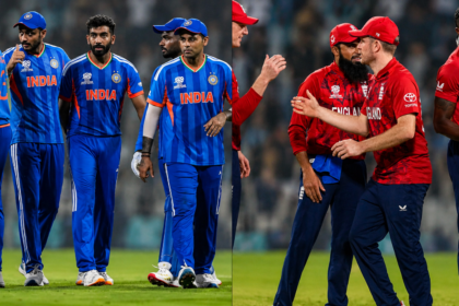 IND vs ENG cricket players from India and England before the match