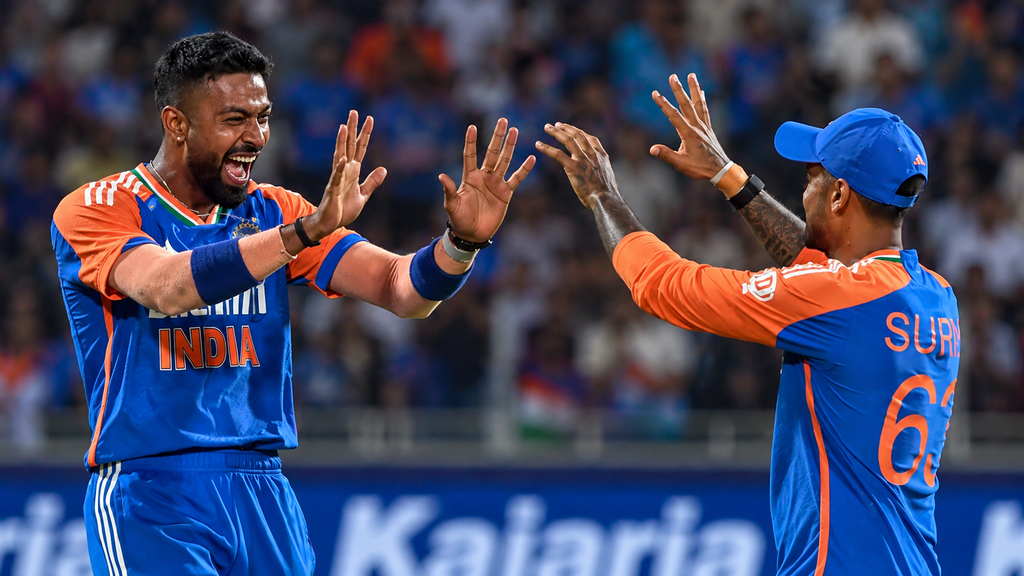 Indian cricket players celebrating during an IND vs ENG match