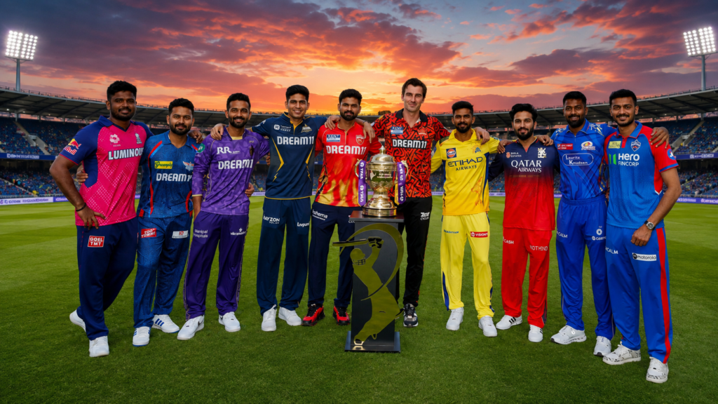 IPL standings showing the IPL points table and team rankings