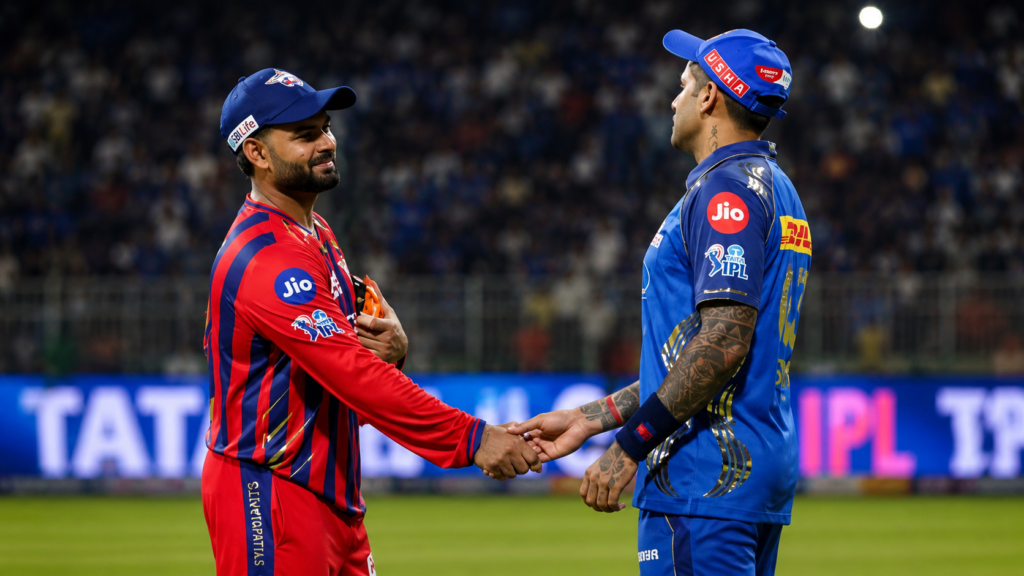 IPL standings showing the IPL points table and team rankings