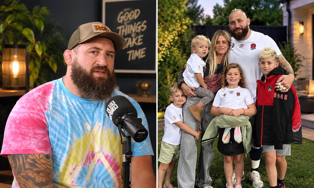 Joe Marler and his wife Daisy Marler representing their family life
