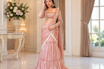 Ready to wear saree for women in a stylish modern design
