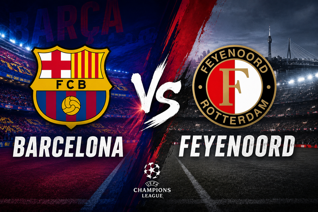 Barcelona vs Feyenoord 5-1 Champions League
