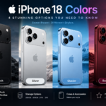iPhone 18 colors Black Silver Glacier and Burgundy
