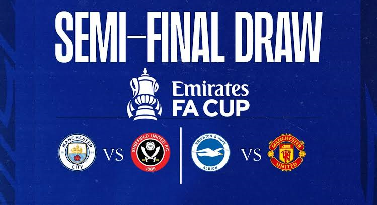 FA Cup semi final draw at Wembley