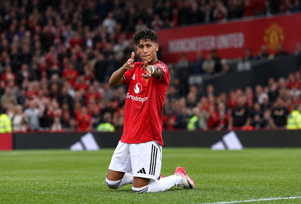 JJ Gabriel celebrates his UEFA Youth League hat-trick