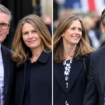 Keir Starmer wife Victoria Starmer at a public event