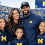 Sherrone Moore wife Kelli Moore with their three daughters